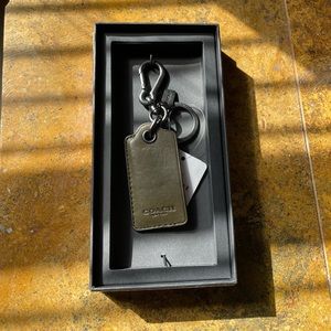 Leather Coach Bottle Opener &/Key Ring Holder